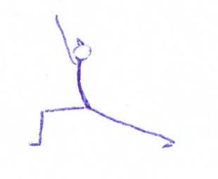 krijger 1 -virabadrasana